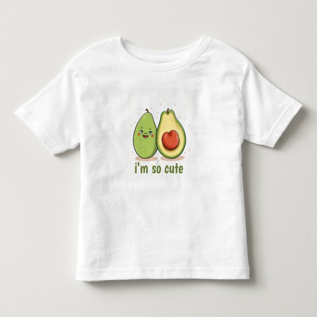 Söt Avokado Kärlekspresent Barn T-shirt (Framsida)