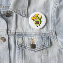 Söt Avokado-pinn – Glada & Lyckliga Vibrationer Knapp