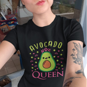 Söt Avokadodrottning med Hjärta Keto Tjej som Laga T Shirt