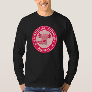 Söt Axolotl Emotionellt Stöd Djur T Shirt
