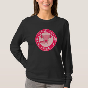 Söt Axolotl Emotionellt Stöd Djur T Shirt