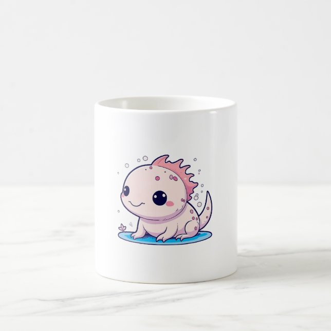 söt axolotl filosof kaffemugg (Center)