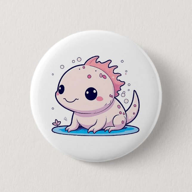 söt axolotl filosof knapp (Framsida)