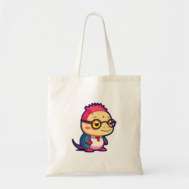 söt axolotl filosof tygkasse (Framsidan)