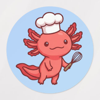 Söt Axolotl Karaktärsdekal Klistermärke