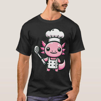 Söt Axolotl-kock T Shirt