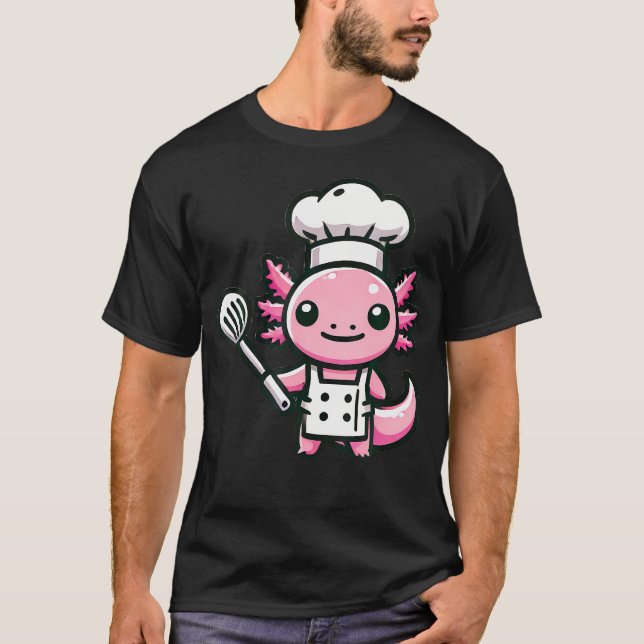 Söt Axolotl-kock T Shirt (Framsida)