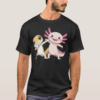 Söt Axolotl Leopard Gecko Dans T Shirt