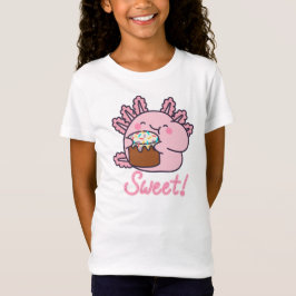 Söt Axolotl med efterrätt – Kawaii strössel kärlek T Shirt