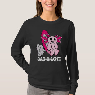 Söt Axolotl Med Gas Fisar Axolotl Gasar En Lotl T Shirt