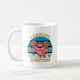 Söt Axolotl-pun I Axolotl-frågor Design Kaffemugg