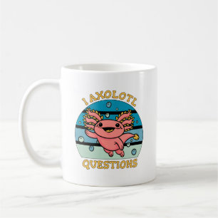 Söt Axolotl-pun I Axolotl-frågor Design Kaffemugg