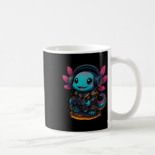 Söt Axolotl som spelar TV-spel Roligt Gaming Ax Kaffemugg
