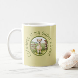 Söt Baby Alpaca Kaffe Mugg