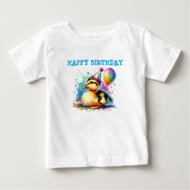 Söt baby anka födelsedagskjorta t shirt