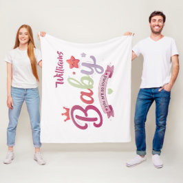 Söt Baby Anpassad Typografi – Du är så älskad Fleecefilt