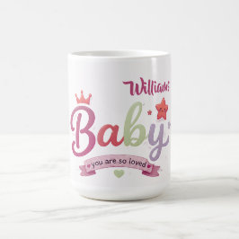 Söt Baby Anpassad Typografi – Du är så älskad Magisk Mugg