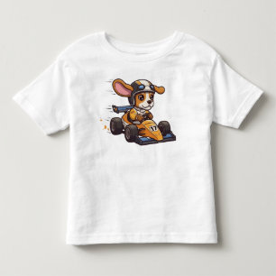 Söt baby beagle racerbilförare t shirt