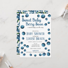 Söt Baby Berry Soon Baby Shower-inbjudan Inbjudningar
