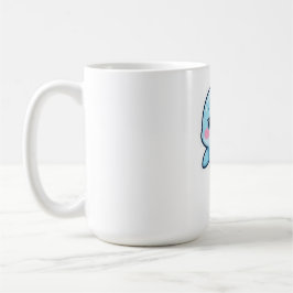 Söt Baby Blå Delfin Kaffemugg
