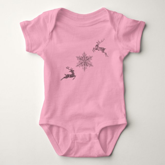 Söt baby bodysuit t-shirt (Framsida)