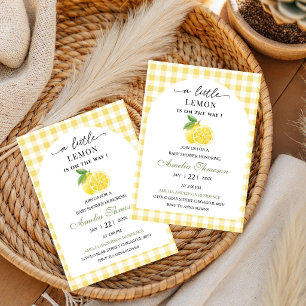 Söt Baby Citron Baby Shower Citrus Baby Shower Inbjudningar