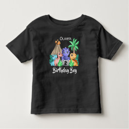 Söt baby dinosaurie födelsedag Toddler t-shirt