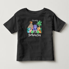 Söt baby dinosaurie födelsedagsbarn T-shirt