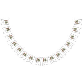 Söt baby donkey och julgran, anpassade vimplar