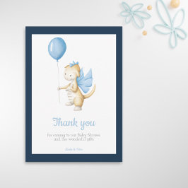 Söt baby-drake baby shower tackkort tack kort