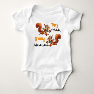 Söt baby-ekorre-bodysuit, t shirt