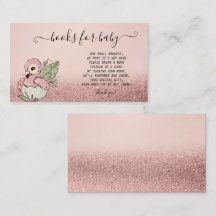 Söt baby flamingo rosa guld glitter