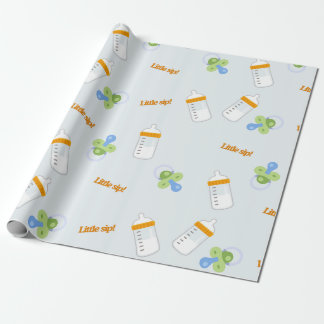 Söt Baby Flaska, babyskor och nyfödd gåva Presentpapper