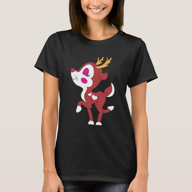 Söt baby gasell t shirt (Framsida)