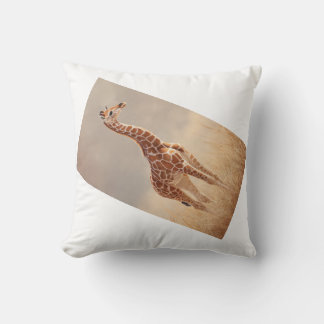 Söt baby-giraff-kastkudde kudde