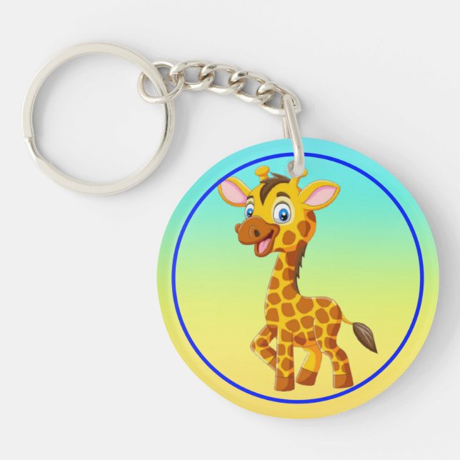 Söt baby-giraff som ler serie-35280 (Framsidan)