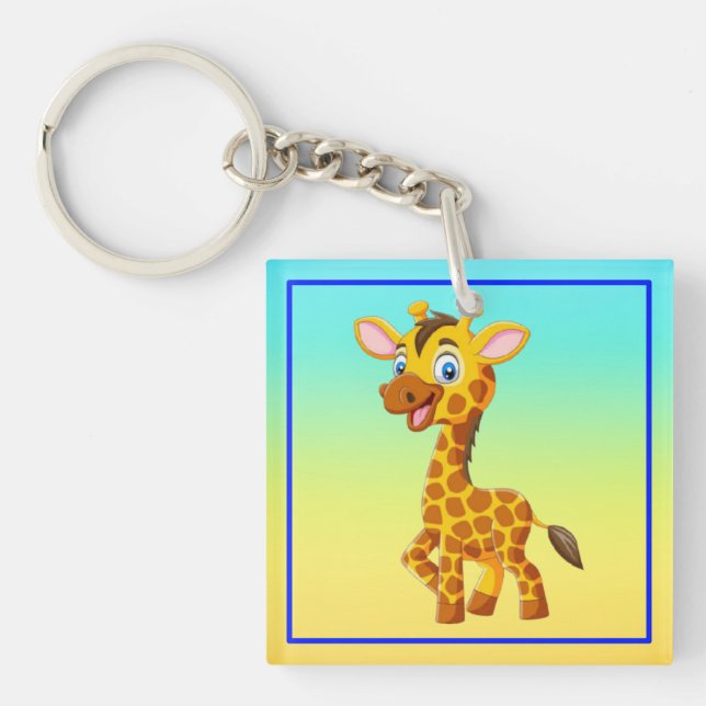 Söt baby-giraff som ler seriefigur-35280 (Framsidan)