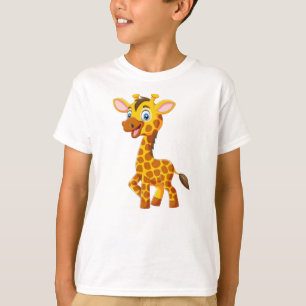 Söt baby-giraff som ler tecknad-35280 t shirt