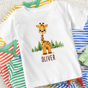 Söt baby-giraff t shirt