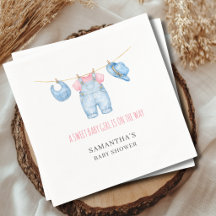 Söt Baby Girl Clothesline Baby Shower