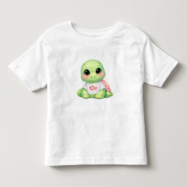 Söt Baby Havssköldpadda Kawaii Barn T-Shirt