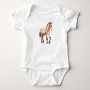 Söt Baby Horse Baby Foal Nyfödd Filly Colt T Shirt
