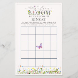 Söt Baby i Bloom Wildblombingo-spelet Flygblad