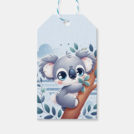 Söt Baby Koala - Presentkortetiketter Presentetikett