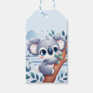 Söt Baby Koala - Presentkortetiketter Presentetikett