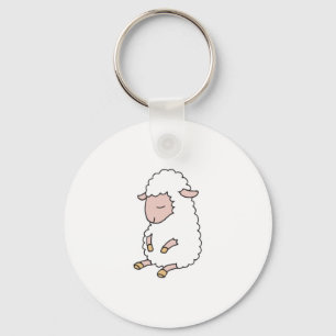 Söt baby lamm nyckelring