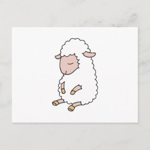 Söt baby lamm vykort