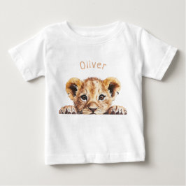 Söt Baby Lion Personlig T Shirt
