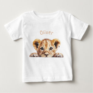 Söt Baby Lion Personlig T Shirt