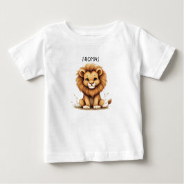 Söt Baby Lion "Thomas" Personlig T-Shirt